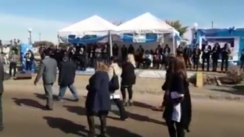 Acto del Día de la Independencia en Quirós