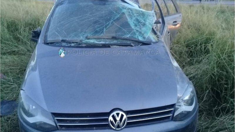 Volcó un auto en el que iban cuatro mendocinos