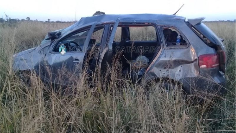 Volcó un auto en el que iban cuatro mendocinos
