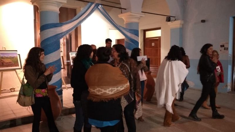 Abrió la muestra en la Casa de la Cultura