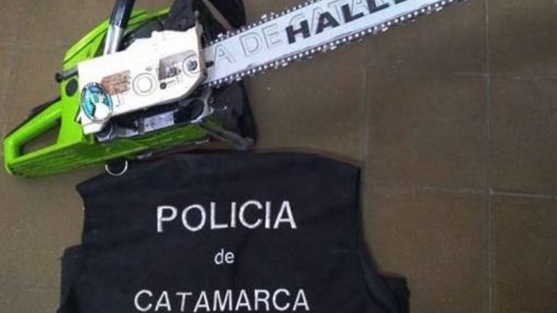 En un allanamiento recuperan una motosierra