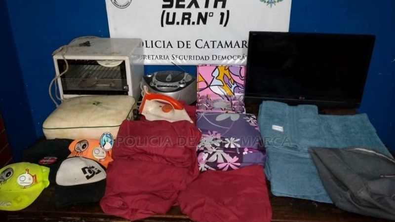 Recuperan varios elementos sustraídos en el sur de la Capital