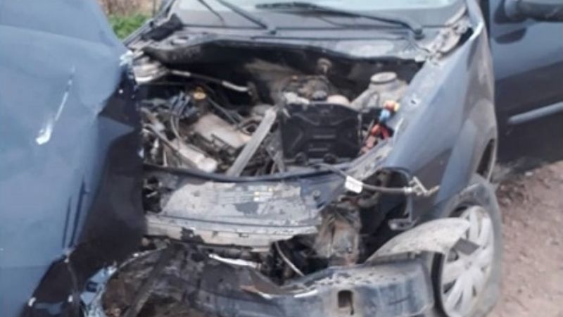 Chocó contra una alcantarilla