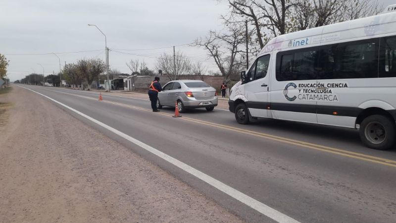 Intensifican los controles vehiculares en el Valle Central e interior provincial