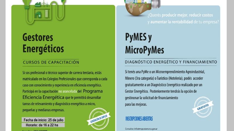 Lanzan capacitación gratuita para gestores energéticos