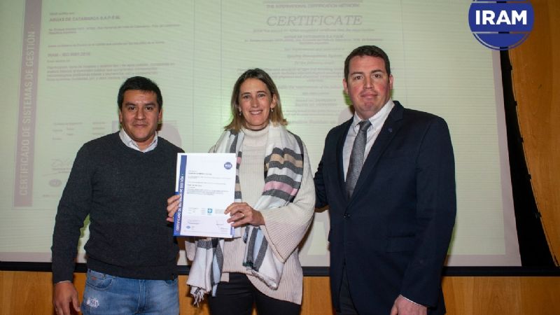Aguas de Catamarca recertificada con Normas IRAM-ISO 2019