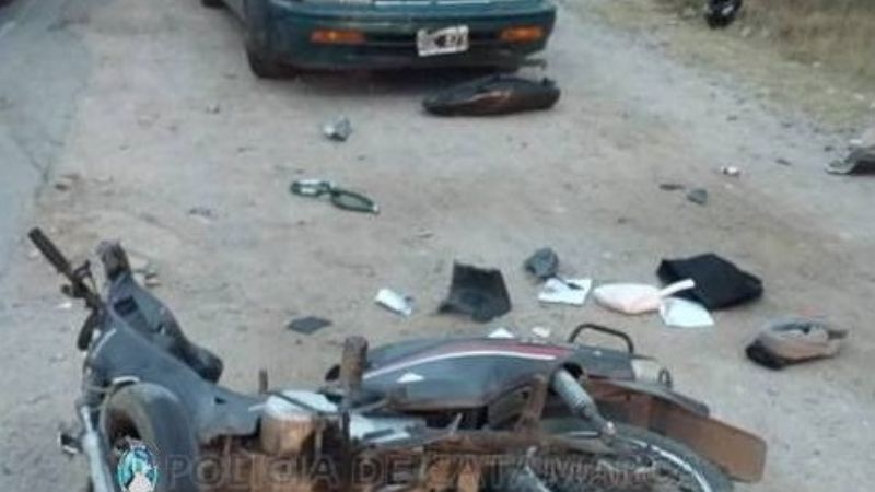 Violento choque en Ruta N°1