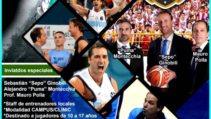 Ginóbili, Montecchia y Polla vuelven a Catamarca