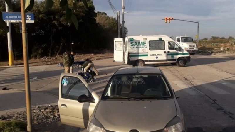 Choque en la zona alta de la ciudad