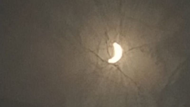 Así se vio el eclipse en la Capital