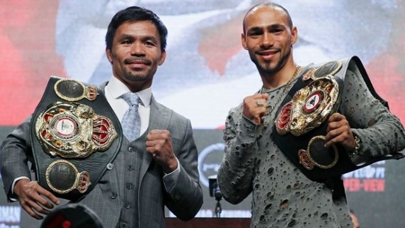 Manny Pacquiao y Keith Thurman unifican sus coronas