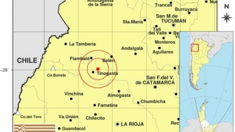 Noche movida cerca de Tinogasta