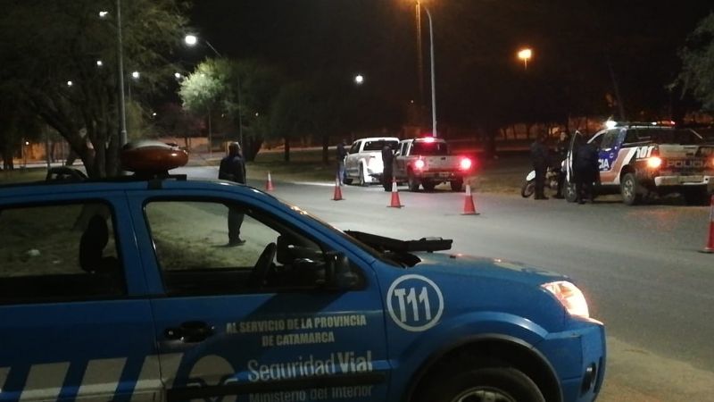 Exitoso cordón de seguridad en la ruta 38 y Capital