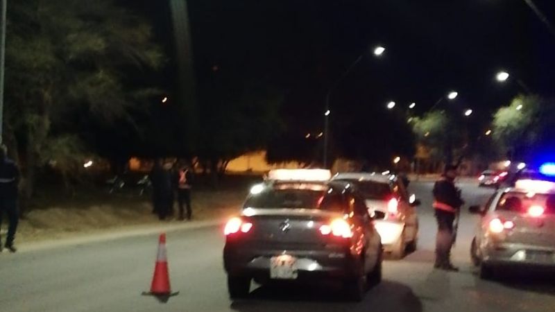 Exitoso cordón de seguridad en la ruta 38 y Capital