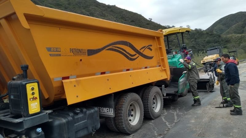 Se inició la pavimentación de los tramos dañados en la Cébila
