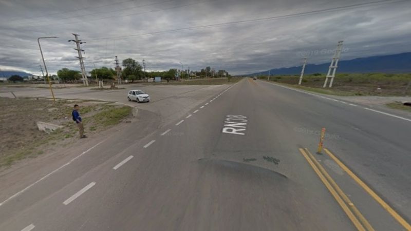 Choque con vuelco en El Pantanillo