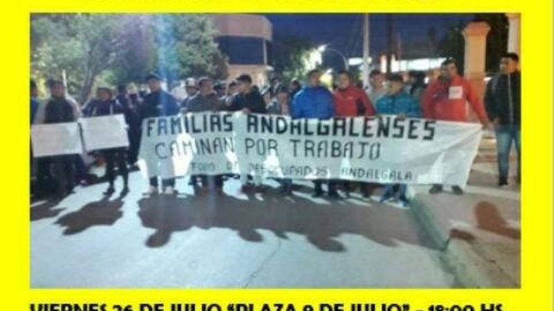Desocupados vuelven a las calles de Andalgalá