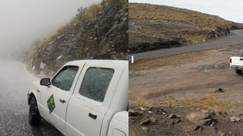 Se derritió la nieve en la cuesta El Portezuelo