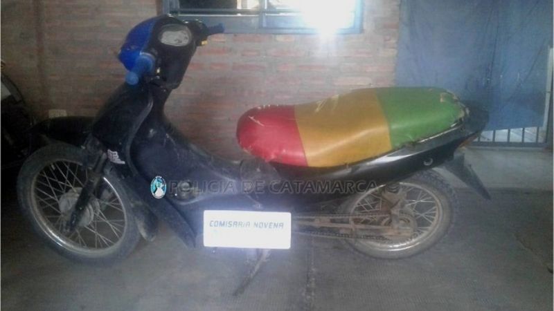 Circulaba en una moto robada hace 7 años