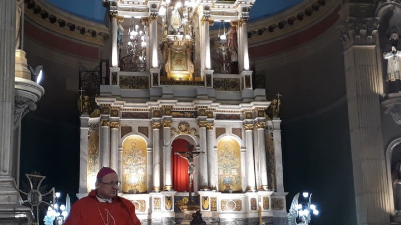 El Obispo celebró su cumpleaños con la Eucaristía a los pies de la Virgen