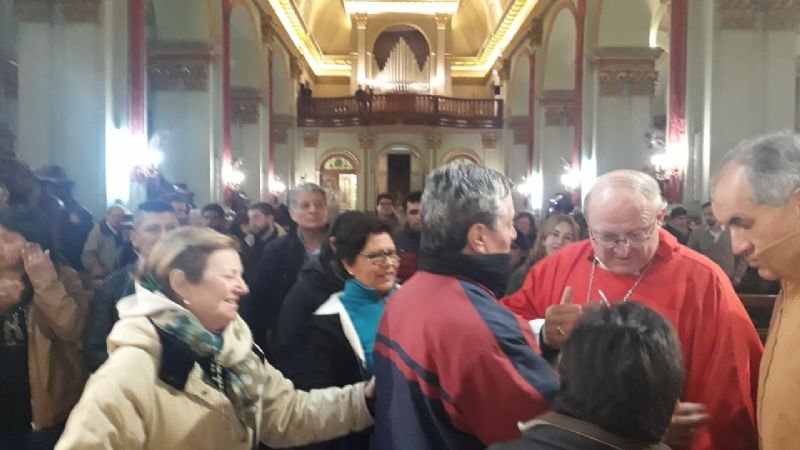 El Obispo celebró su cumpleaños con la Eucaristía a los pies de la Virgen
