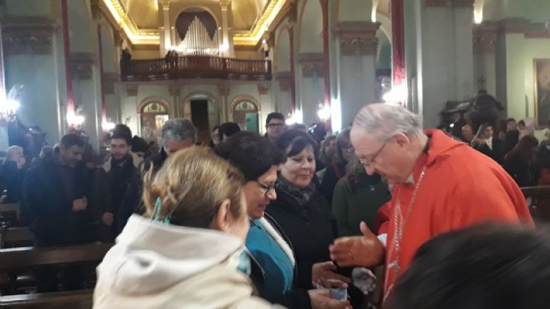 El Obispo celebró su cumpleaños con la Eucaristía a los pies de la Virgen