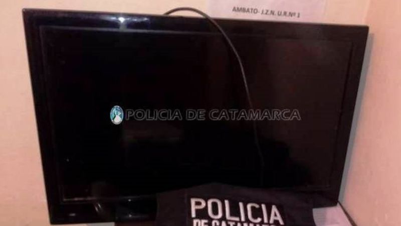Tras un allanamiento secuestran un televisor