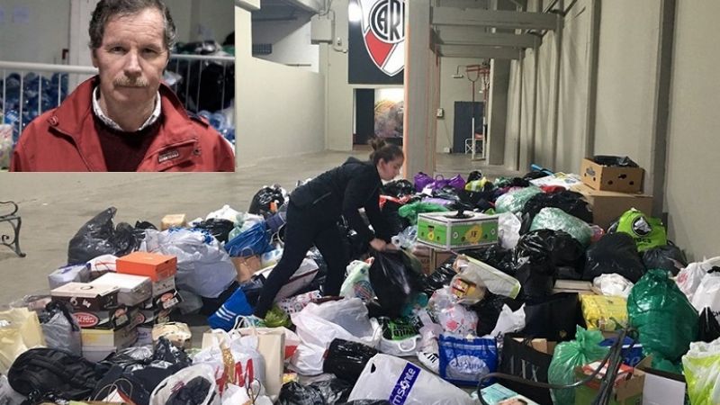 River y Red Solidaria asisten a personas en situación de calle