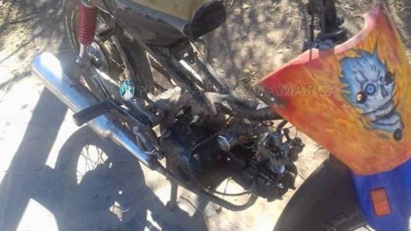 Encuentran una moto abandonada que fue robada hace más de un mes