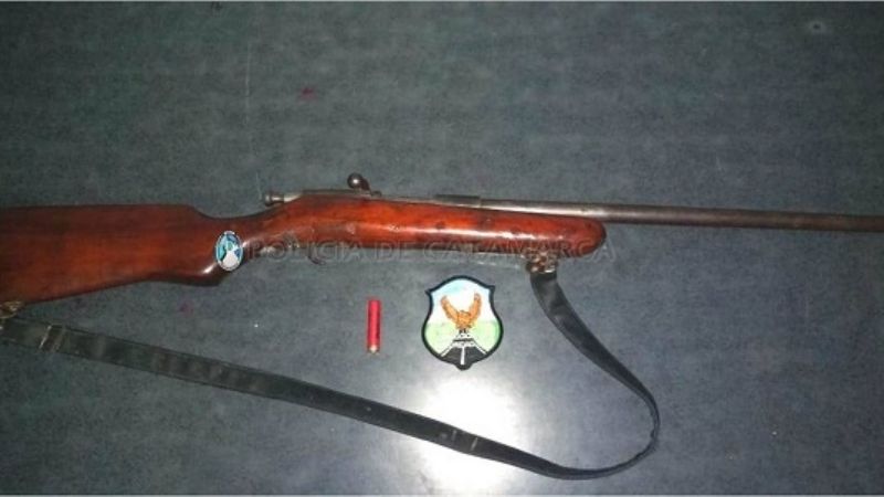 Secuestran una escopeta