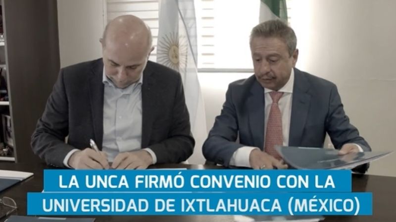 La UNCA firmó convenio con una universidad de México