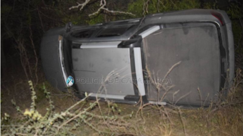 Vuelco en Valle Viejo