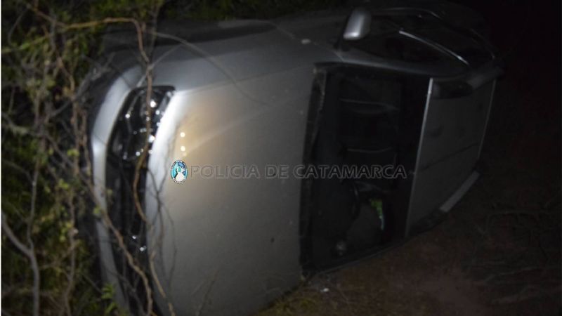 Vuelco en Valle Viejo