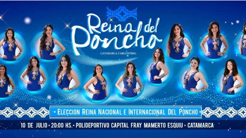 El miércoles se elige la Reina del Poncho 2019