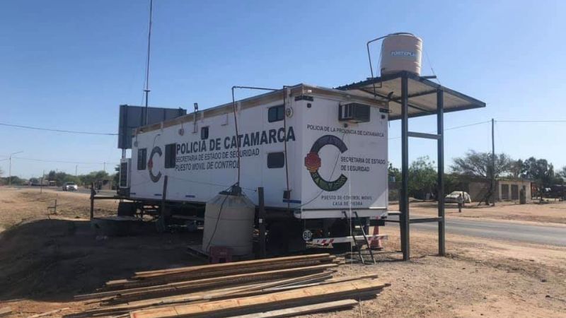 Avanza la obra del puesto caminero en Casa de Piedra