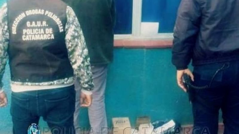 Secuestran un kilo de marihuana y detienen a un hombre en Belén