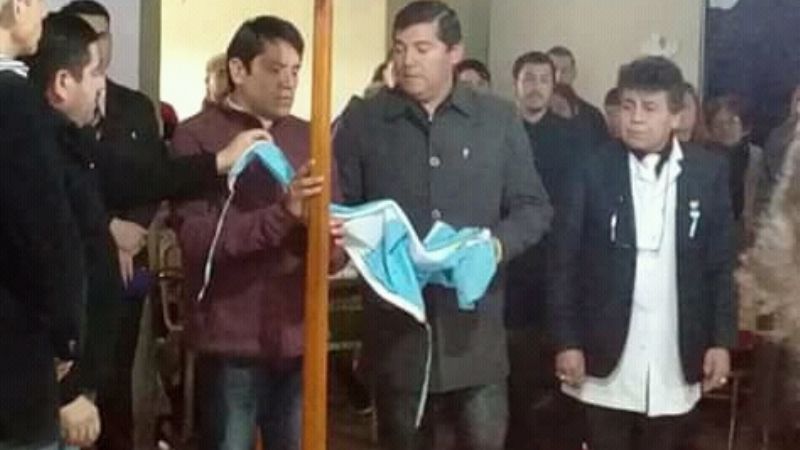 Acto de la Independencia en villa de El Alto