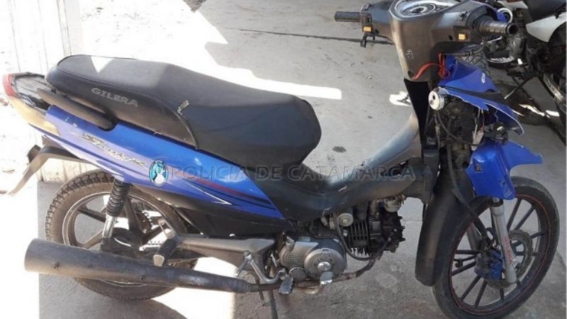 Dejaron una moto abandonada