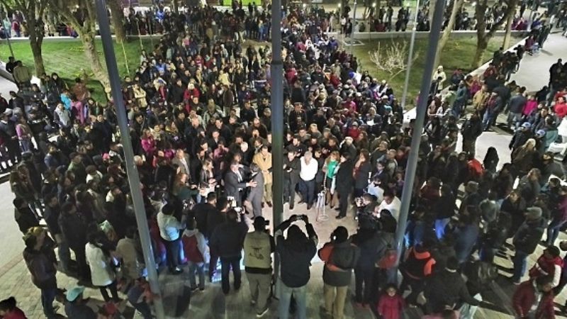Gómez dejo inaugurada la remodelación de la plaza de San José
