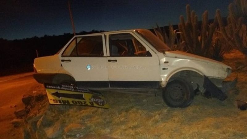 Se "llevó puesto" una rotonda