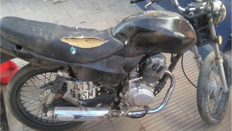 Secuestran una motocicleta abandonada