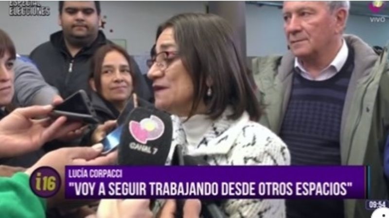 Para Corpacci, la elección de hoy será "definitiva"