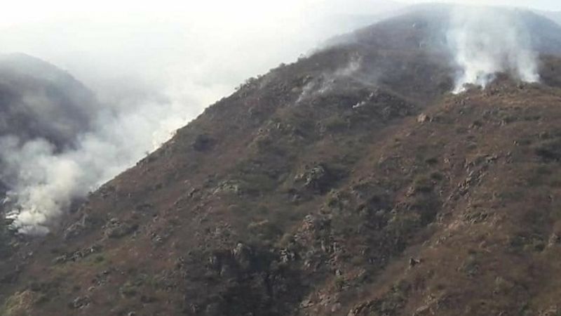 Se torna incontrolable el incendio forestal en Andalgalá