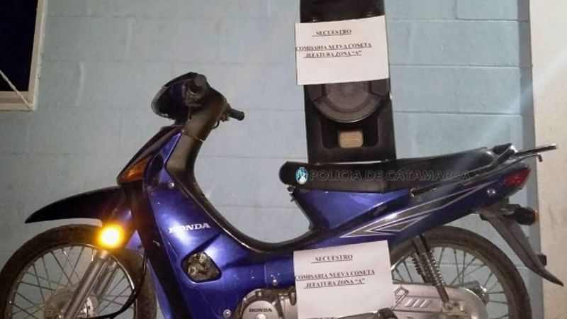 Recuperan una motocicleta