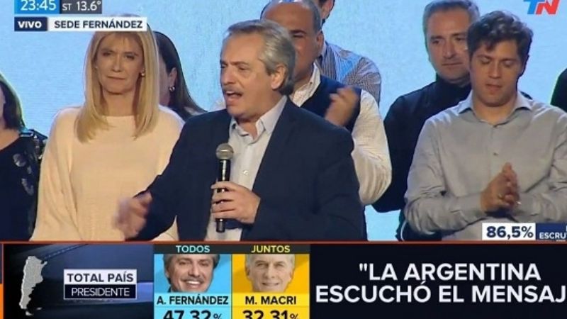 “Hoy los argentinos empezamos a construir otra historia”