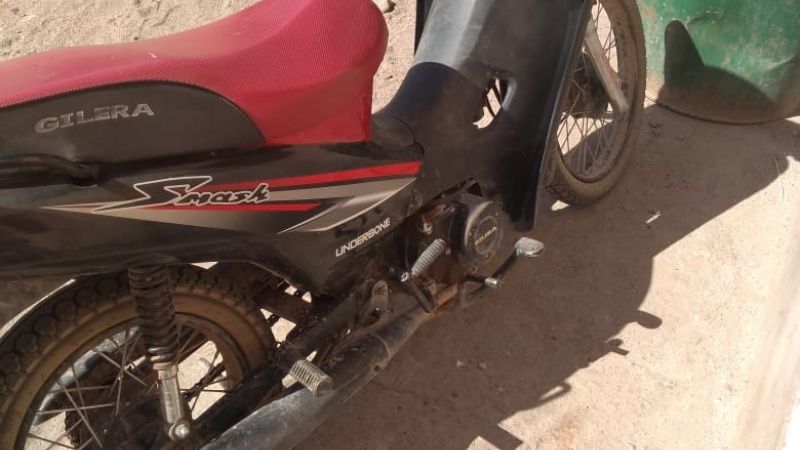 Le robaron la moto de un garage