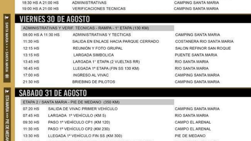 Santa María será sede del Argentino de Navegación