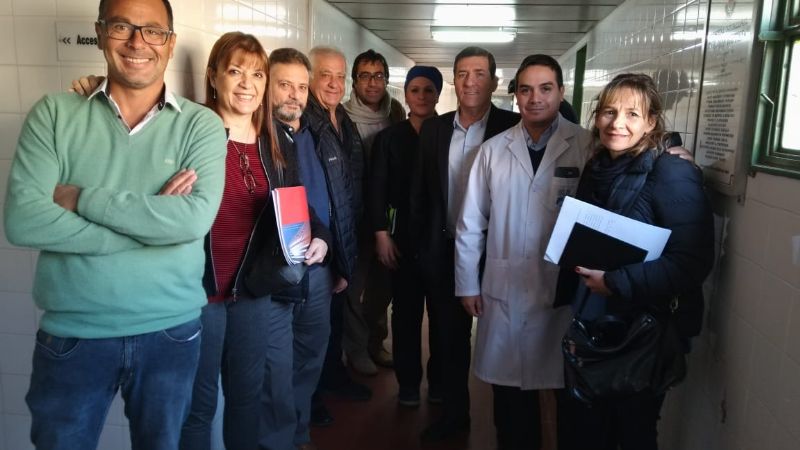 Profesionales del Italiano visitaron el Hospital de Niños