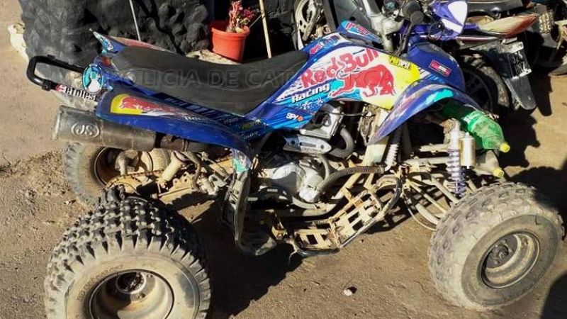 Secuestran tres cuatriciclos y un ave canora en Capayán