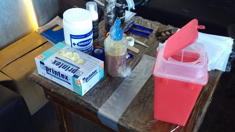 Capacitación sobre bioseguridad en "Un tatuaje por una sonrisa"